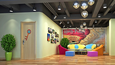 美好氛圍-廣州海珠區(qū)學(xué)樂培訓(xùn)學(xué)校裝修設(shè)計(jì)