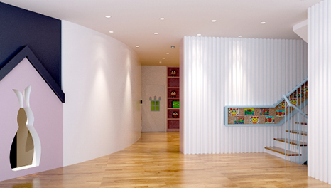 可愛(ài)夢(mèng)幻-佛山區(qū)貝比兔幼兒園裝修設(shè)計(jì)