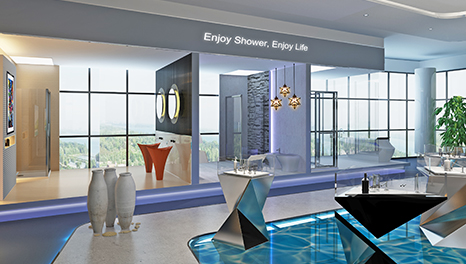 遇見海浪-佛山海洋衛(wèi)浴展廳裝修設(shè)計(jì)對(duì)比圖