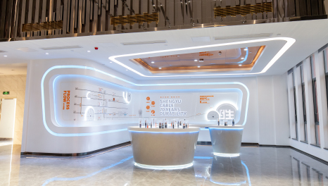 品味光線-廣州勝宇電纜總部大樓內(nèi)展廳裝修設(shè)計(jì)