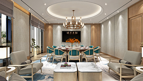 休閑典雅-廣州大榮集團(tuán)員工餐廳裝修設(shè)計(jì)