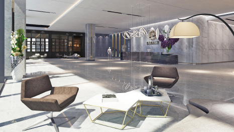 企業(yè)氣勢-廣東通力投資總部辦公大樓裝修設(shè)計