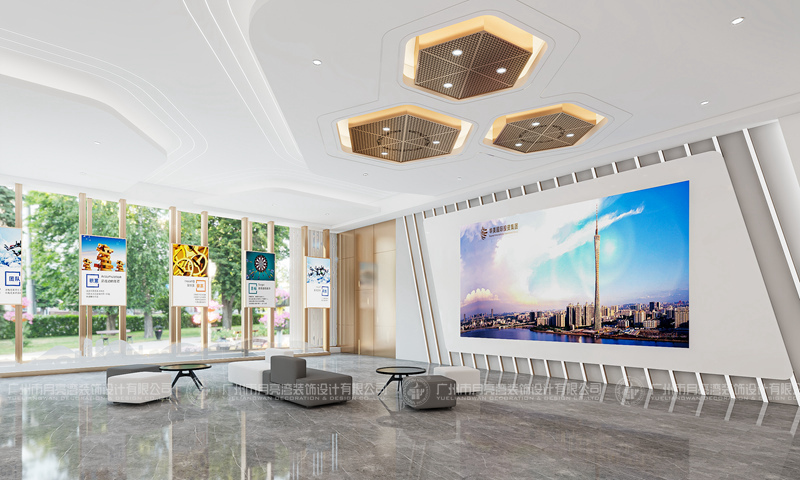 華美集團展廳裝修設計效果圖